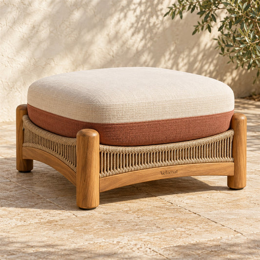 Velornat Woven Terrace Ottoman - main product view