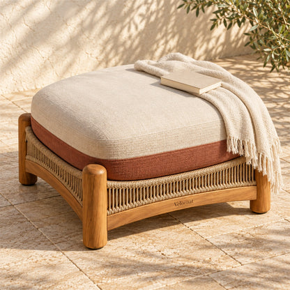 Velornat Woven Terrace Ottoman - secondary product view