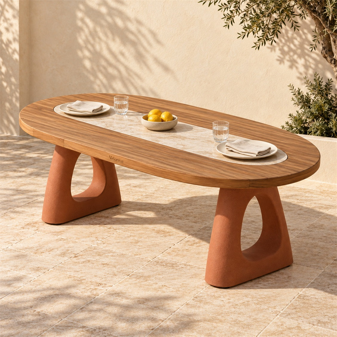 Velornat Tuscan Oval Dining Table - secondary product view