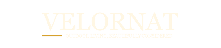 Velornat light Mediterranean outdoor-living wordmark